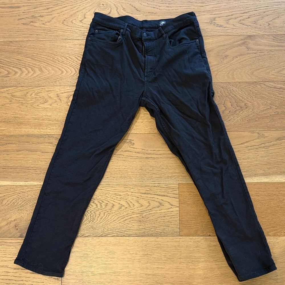Faherty Men's Black Terry Pants